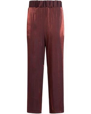 ALESSIA SANTI Rust Pants Cotton, Polyamide, Elastane - Red