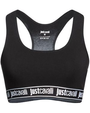 Just Cavalli Top Cotton, Elastane - Black
