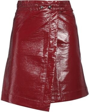 Designers Remix Mini Skirt Polyester, Polyurethane, Cotton, Viscose - Red