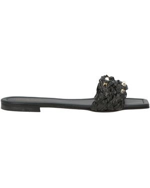 Nila & Nila Sandals Textile Fibres - Black