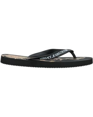 Versace Jeans Couture Thong Sandals - Black
