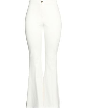 Liu Jo Pants Viscose, Polyester, Elastane - White