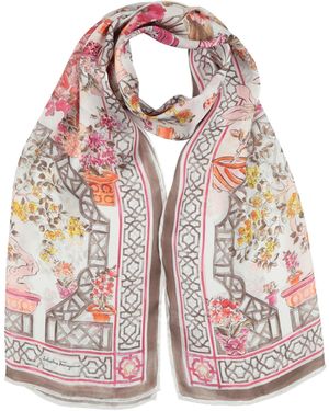 Ferragamo Khaki Scarf Silk - Pink