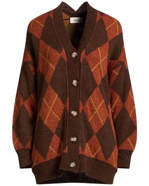 ViCOLO Cardigan Acrylic, Polyamide, Wool, Viscose - Brown