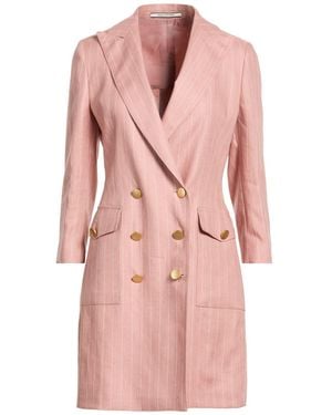 Tagliatore 0205 Mini Dress Linen, Polyester - Pink
