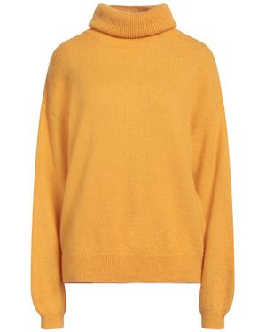 MÊME ROAD Marigold Turtleneck Acrylic, Polyamide, Mohair Wool, Wool - Yellow