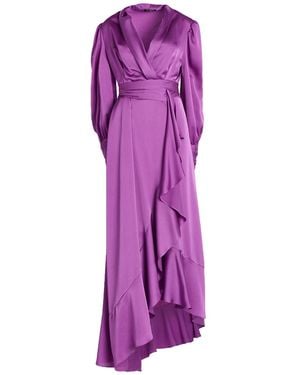 CAMILLA Maxi Dress Polyester, Elastane - Purple