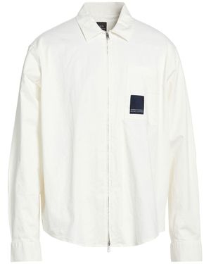 ARMANI EXCHANGE Shirt Cotton, Elastane - White