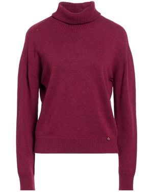 Ottod'Ame Rollkragenpullover - Rot