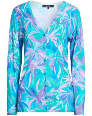 BLUE IV by ISABELLE VAN DEN ABEELE Azure Cardigan Viscose, Polyamide - Blue