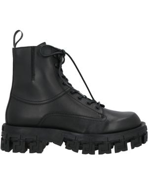 Versace Ankle Boots Leather - Black