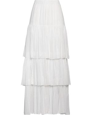 Jucca Maxi Skirt Cotton, Silk - White