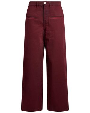Uma Wang Burgundy Pants Cotton - Red