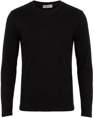 Crossley Charcoal T-Shirt Cotton - Black