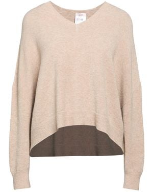 Oltre Khaki Sweater Viscose, Polyester, Polyamide - Natural