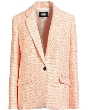 KARL LAGERFELD Blazer Polyester, Cotton, Acrylic - Pink
