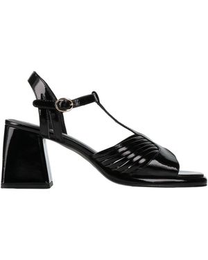 Emanuélle Vee Sandals Leather - Black