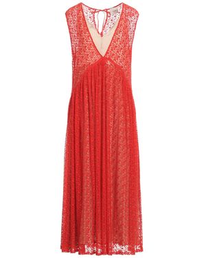 Alysi Maxi Dress Cotton, Polyamide - Red