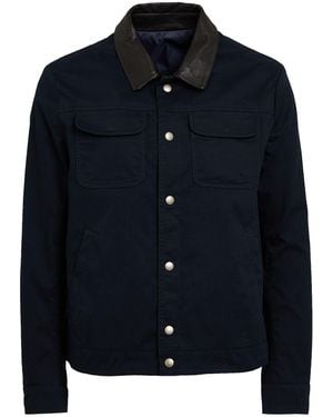 GMS-75 Midnight Jacket Cotton, Elastane, Leather - Blue