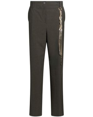 Semicouture Dark Pants Virgin Wool, Elastane - Gray