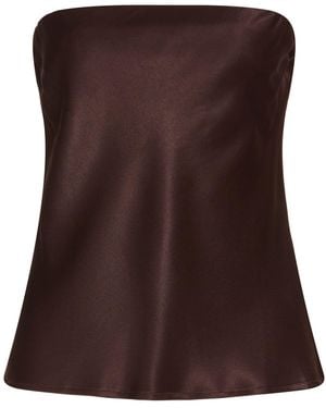 DONNI. Dark Top Viscose, Rayon - Brown
