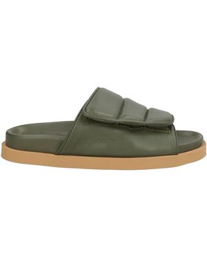 Gia Borghini Military Sandals Leather - Green