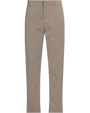 Dondup Khaki Trousers Cotton - Grey