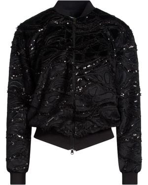 Barba Napoli Jacket Polyester, Silk - Black