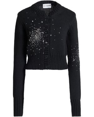 DES_PHEMMES Cardigan Cotton, Polyamide - Black