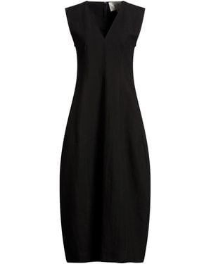 Studio Nicholson Midi Dress Cotton, Polyamide - Black