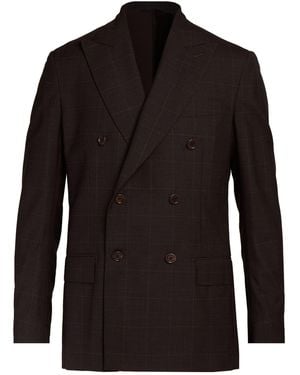 De Petrillo Dark Blazer Virgin Wool - Black