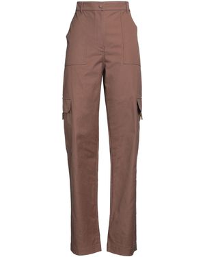 Valentino Garavani Trousers Cotton, Elastane - Brown