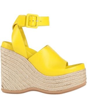 Paloma Barceló Suria Espadrilles Leather - Yellow