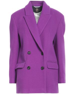 Il Cappottino Coat Virgin Wool - Purple