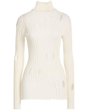 Liviana Conti Turtleneck Virgin Wool - White