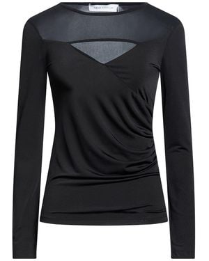 SIMONA CORSELLINI T-Shirt Polyester, Elastane, Polyamide - Black