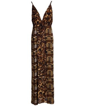 Miss Bikini Camel Maxi Dress Viscose - Brown
