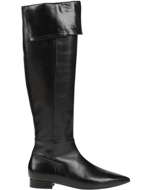 Anna F. Boot Leather - Black