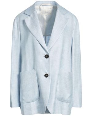 Peserico Blazer Linen, Acetate - Blue
