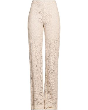 White Wise Pants Cotton, Viscose, Nylon, Polyester - Gray