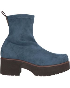 Pedro Miralles Deep Ankle Boots Textile Fibres - Blue