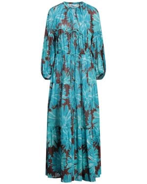 Liviana Conti Azure Maxi Dress Cotton - Blue