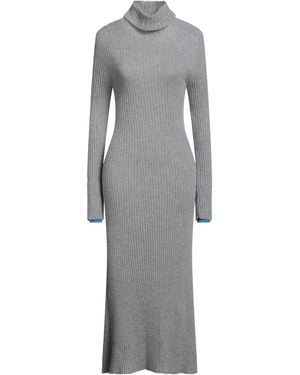 Pinko Midi Dress Wool, Cashmere - Grey