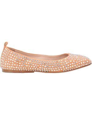 Eddy Daniele Ballet Flats Leather, Swarovski Crystal - Pink