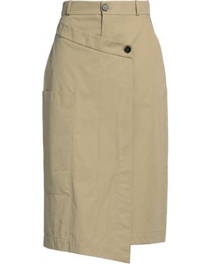 SOLOTRE Midi Skirt Cotton - Natural
