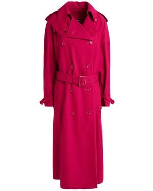 Dolce & Gabbana Overcoat & Trench Coat Polyester, Virgin Wool - Pink
