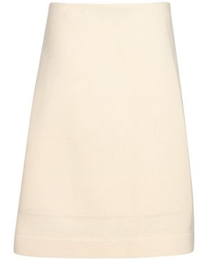 Jil Sander Midi Skirt Wool, Cotton, Cashmere, Polyester, Polyacrylic - Natural
