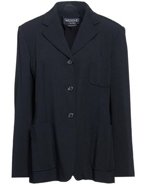 Weekend by Maxmara Blazer Virgin Wool, Viscose, Polyamide, Elastane - Blue