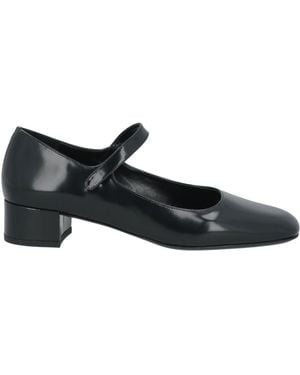 BY FAR Court Shoes Leather - Black