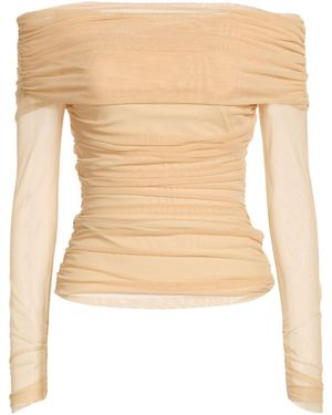 La Petite Robe Di Chiara Boni Top Polyamide, Elastane - Natural